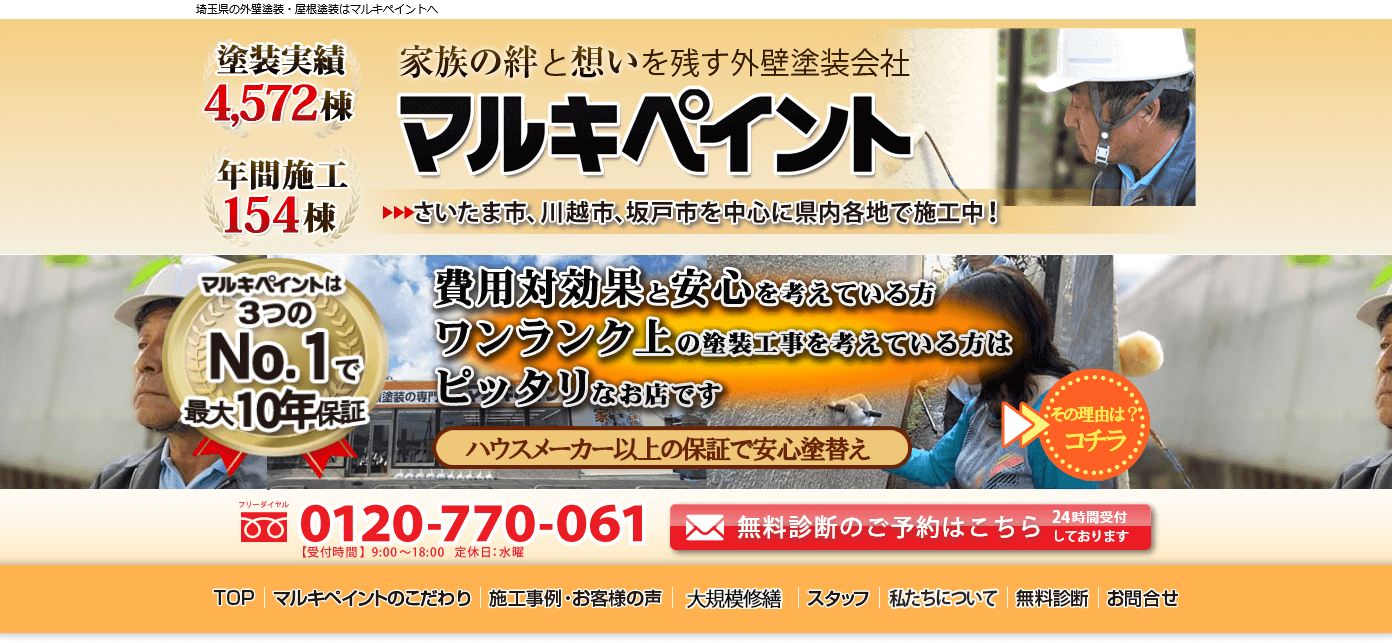 マルキペイントの口コミ評判